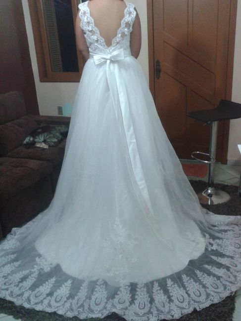 Vestido corte em A (costas)