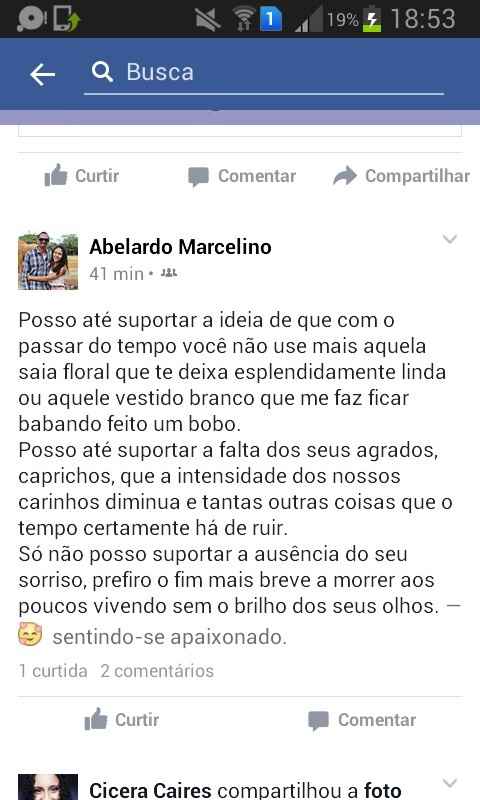 Noivo fez um poema pra mim, vejam. - 1