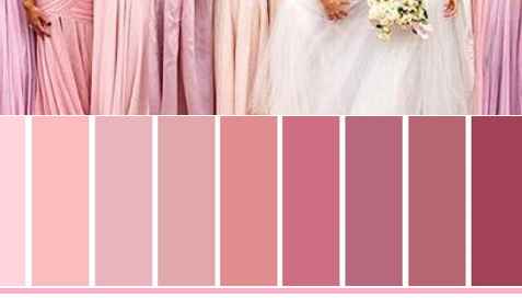 PALETA DE CORES DAS MADRINHAS