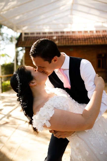 O nosso ensaio foi feito no dia do casamento 