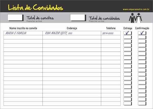 lista de convidados