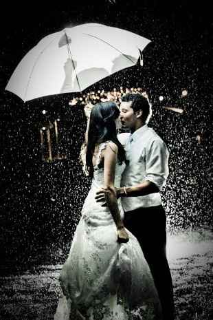 Casamento com chuva