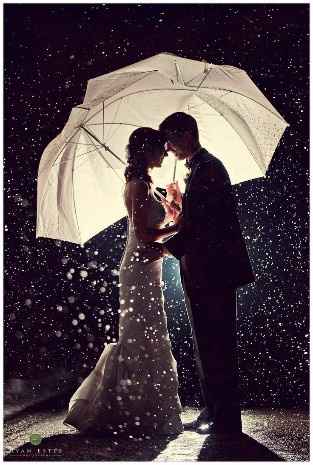 Casamento com chuva