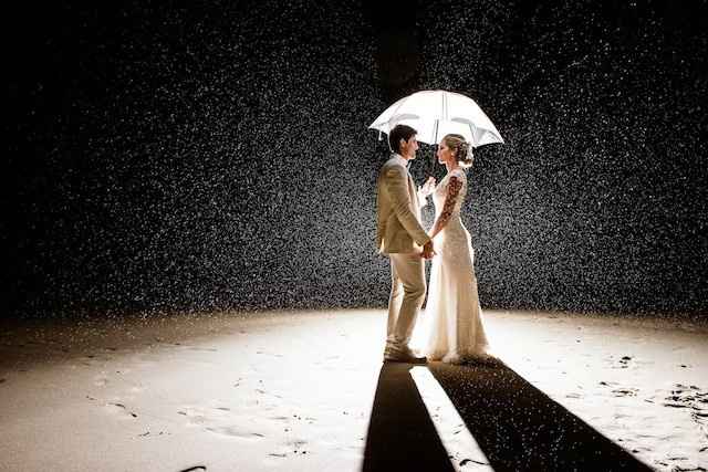 Casamento com chuva