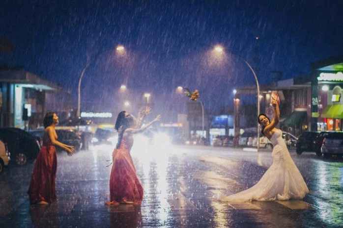 Casamento com chuva