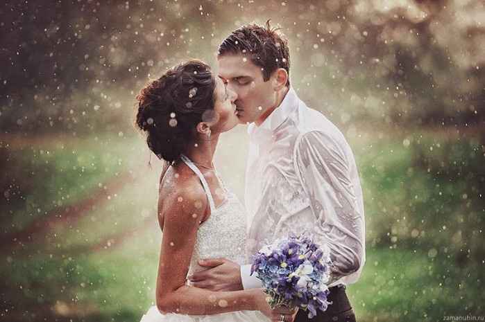 Casamento com chuva