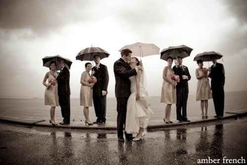 Casamento com chuva