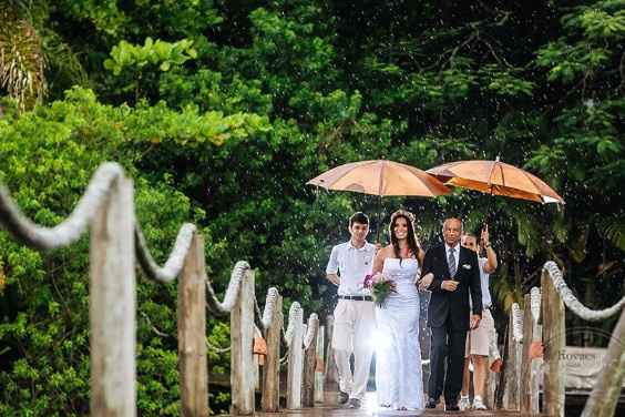 Casamento com chuva