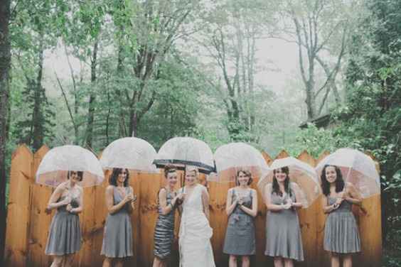 Casamento com chuva