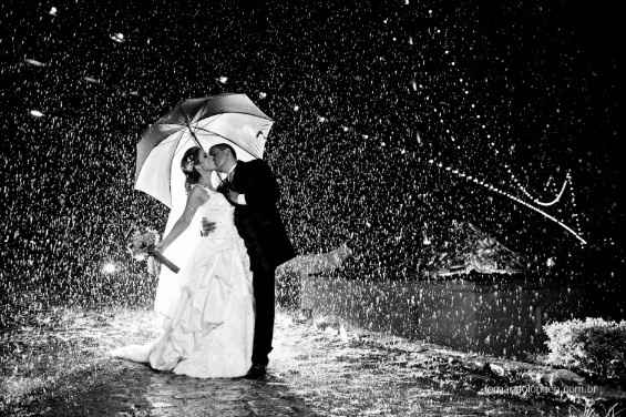 Casamento com chuva