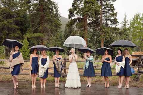 Casamento com chuva