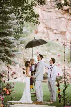 Casamento com chuva