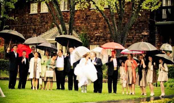 Casamento com chuva