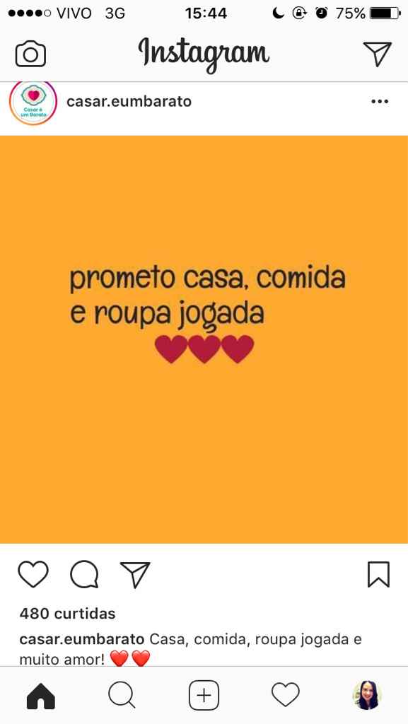 Uma imagem para alegrar o dia: prometo casa, comida e ... - 1