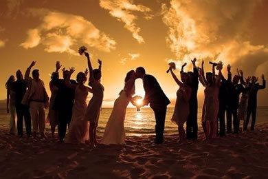 Casando na praia