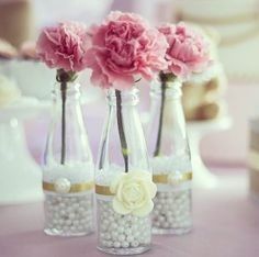 Decoração de casamento com garrafas