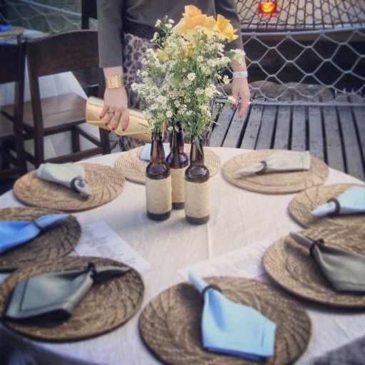 Decoração de casamento com garrafas