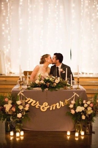 Quero essa mesa dos noivos