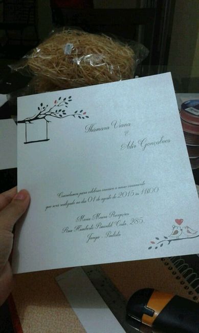 Meu convite com a cara do meu casamento. - 1
