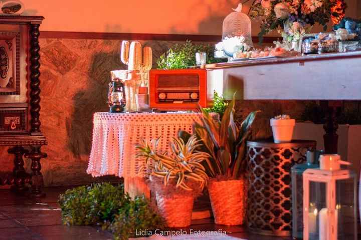 Detalhe da mesa
