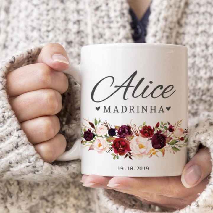 o que dar madrinha na caixa convite - 1