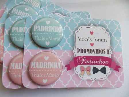 Broche vocês foram promovidos a padrinhos!!