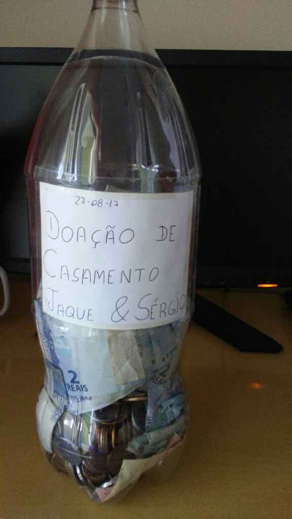 Doação de dinheiro para casar! Hehe - 1