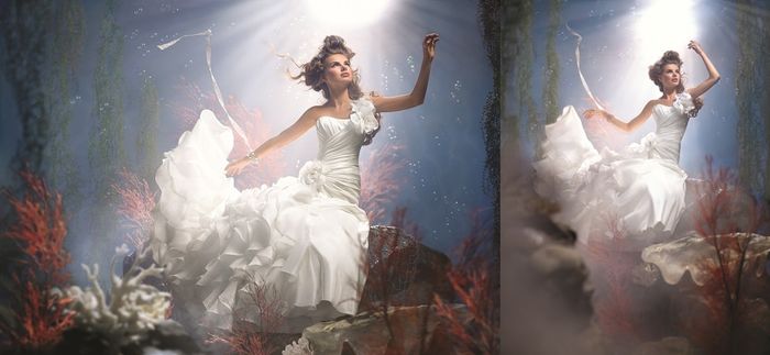 Vestido pequena sereia