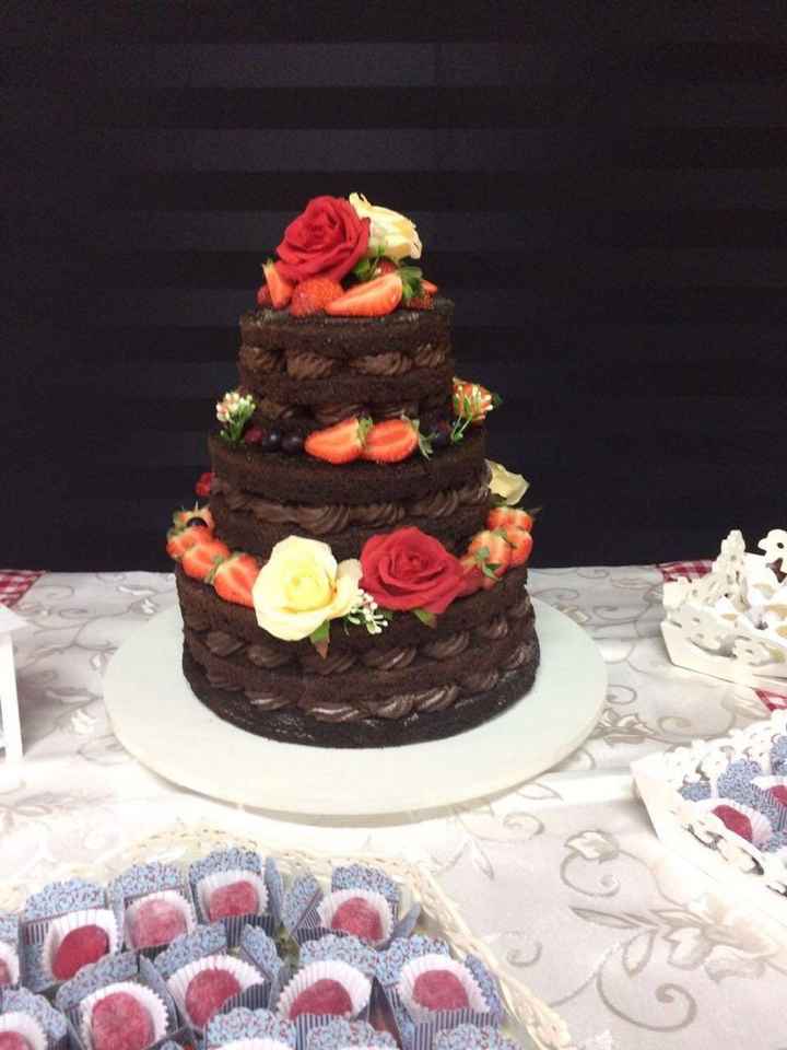 Naked cake da minha amiga 😍 - 5
