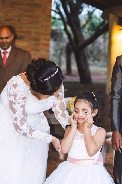 Princesinha emocionada na hora dos cumprimentos ?