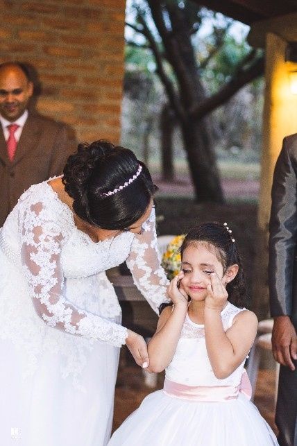 Princesinha emocionada na hora dos cumprimentos ?