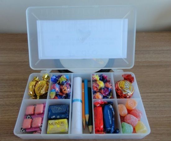 Maletinhas com doces