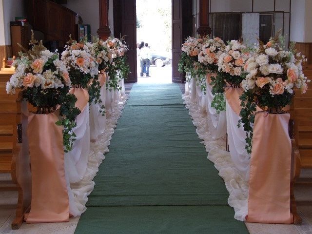 Decoração salmão com branco