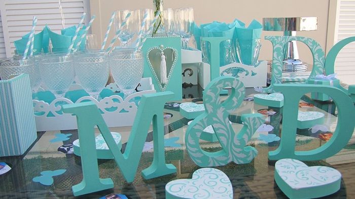 Decoração com azul tiffany