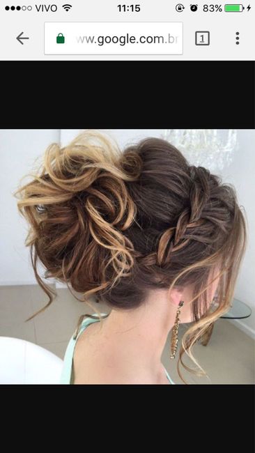  Teste de penteado hoje - 1