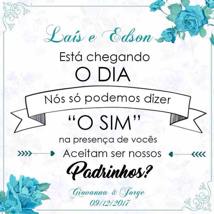  Convite dos padrinhos - 1