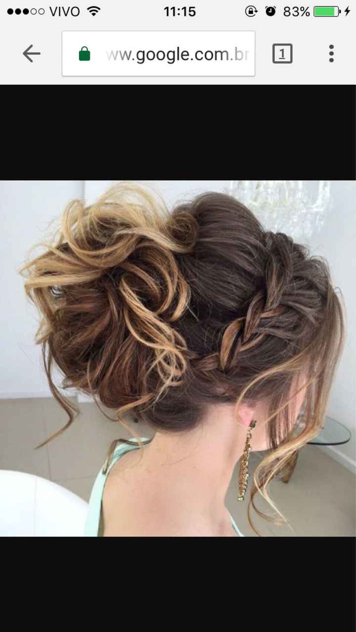  Teste de penteado hoje - 1
