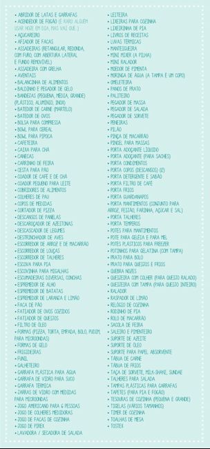  Lista de Presentes - Chá de Panela - 2