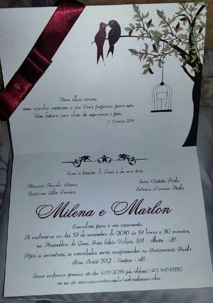 Meus convites chegaram!!! - 2