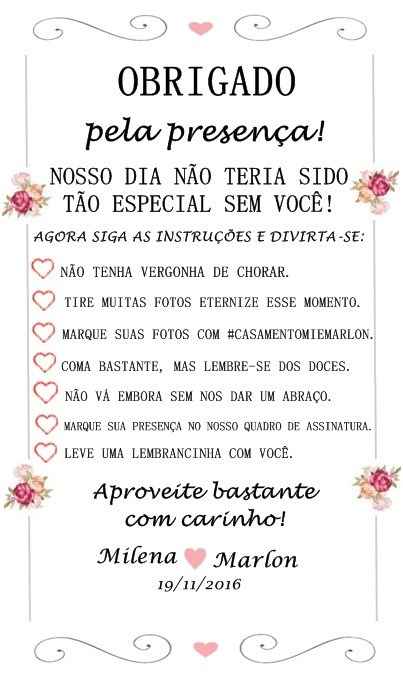Cartão de mesa