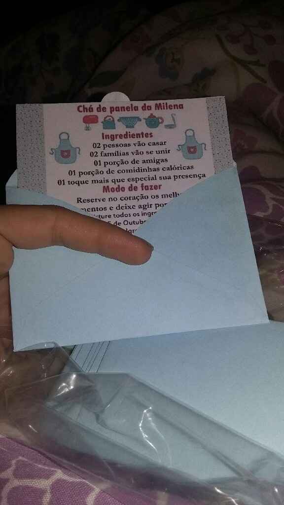 Convite do chá de panela! - 1