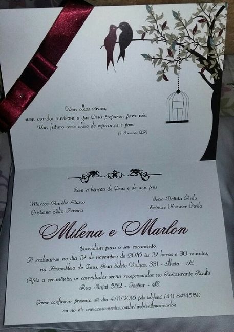 Meus convites chegaram!!! - 2