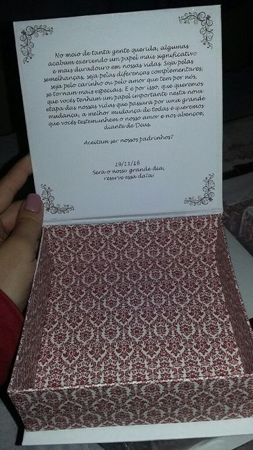 Chegaram os convites dos padrinhos! - 3
