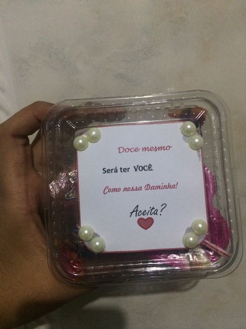 Convite de Daminha de honra - 1