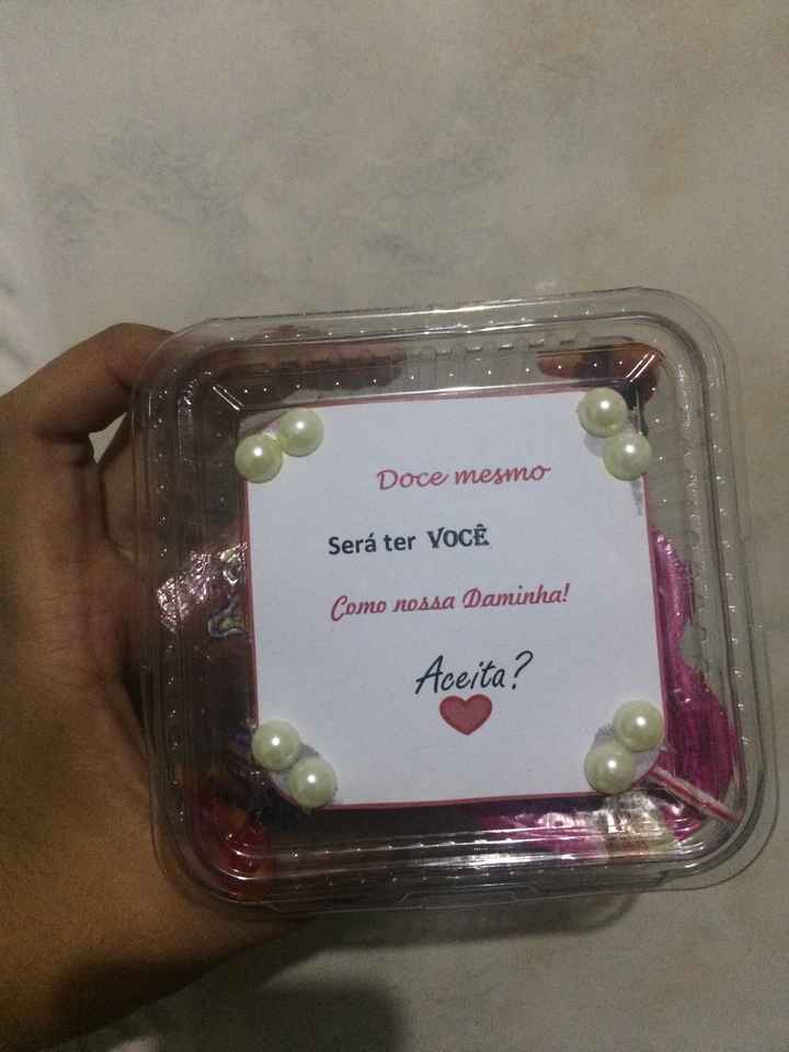 Convite de Daminha de honra - 1