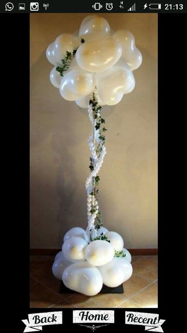 Usariam bexigas ou invés de flores, vi e gostei muito!! - 2