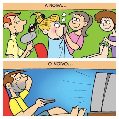 Mais uma da série Noivo x Noiva