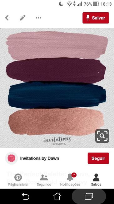 Paleta de cores do Casamento e Vestido das Madrinhas 4