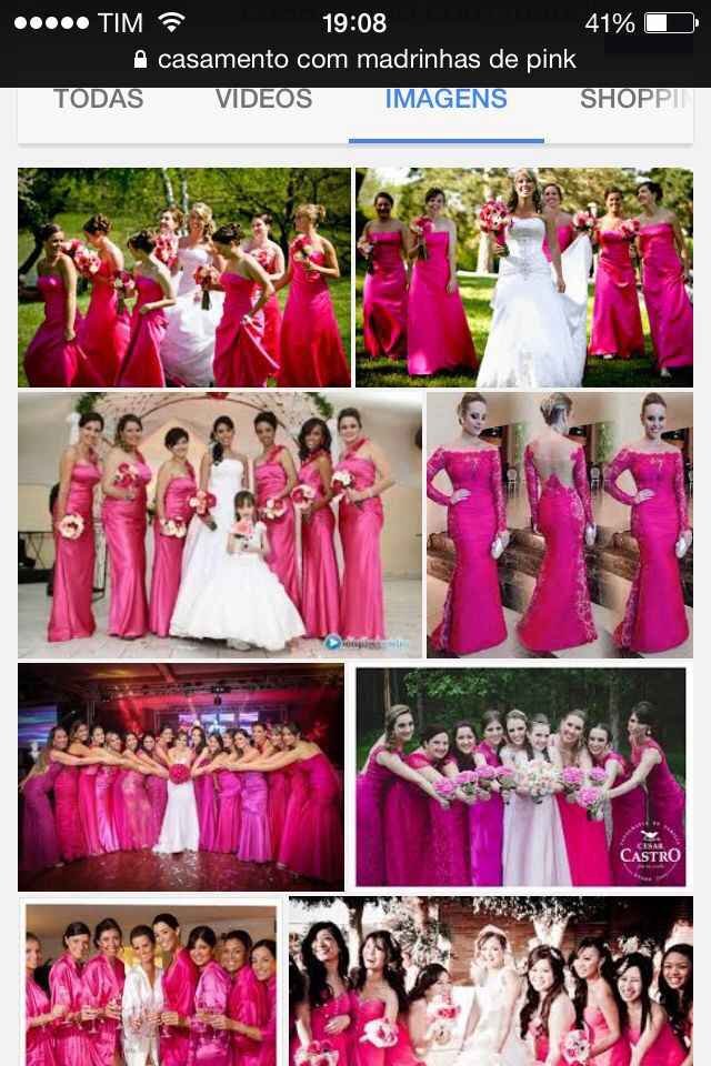 Madrinhas de pink - 1
