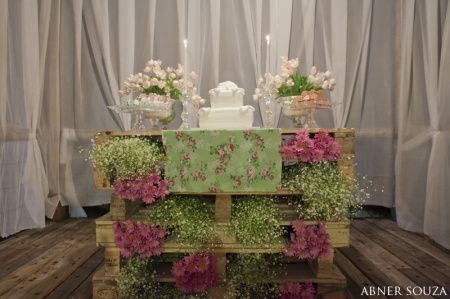 caixotes, mesa do bolo, casamento rustico